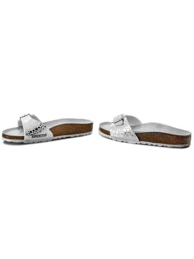 Birkenstock madrid metallic stones silver top