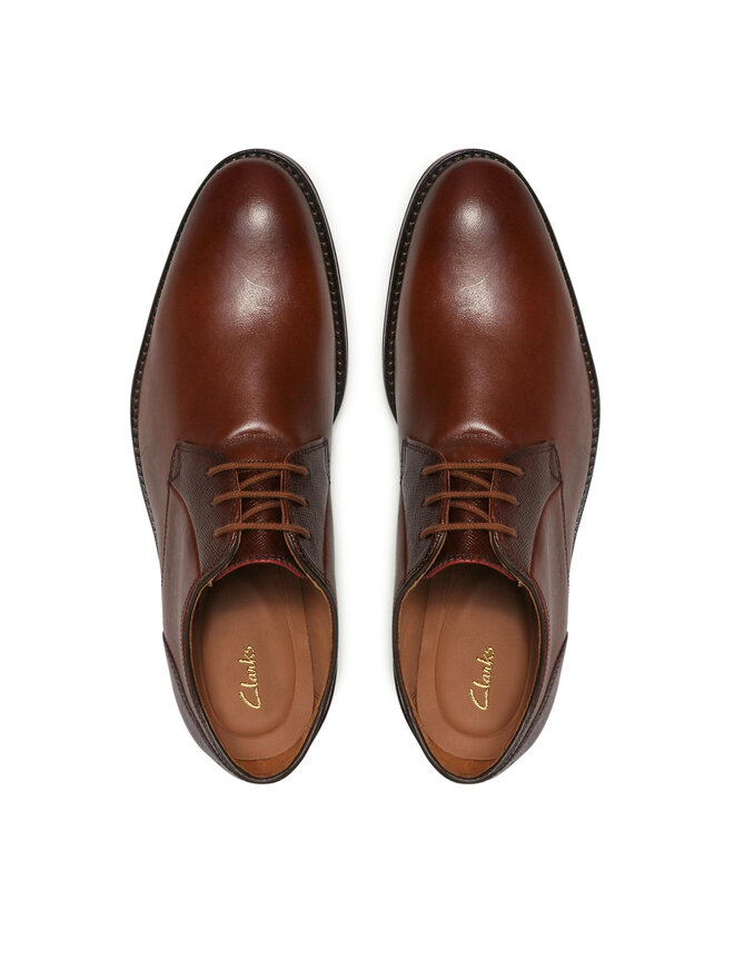 Clarks Туфлі Clarks CitiStrideLace 261533717 Коричневий