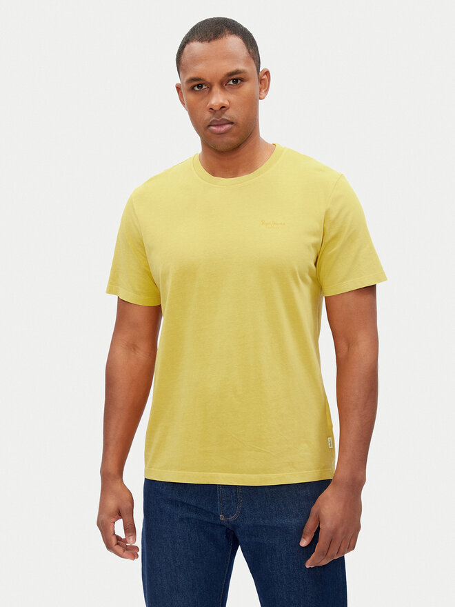 Pepe Jeans Pepe Jeans Camiseta Jacko PM508664 Amarillo Regular Fit