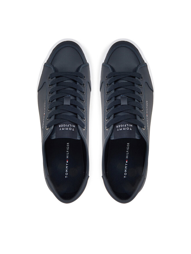 Tommy Hilfiger Sportcipők Tommy Hilfiger Core Corporate Vulc Leather FM0FM05399 Sötétkék