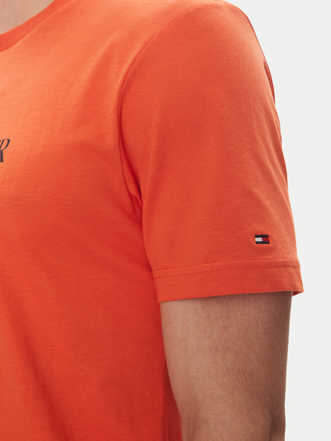 Tommy Hilfiger Tommy Hilfiger Camiseta Brand Love MW0MW40324 Naranja Regular Fit