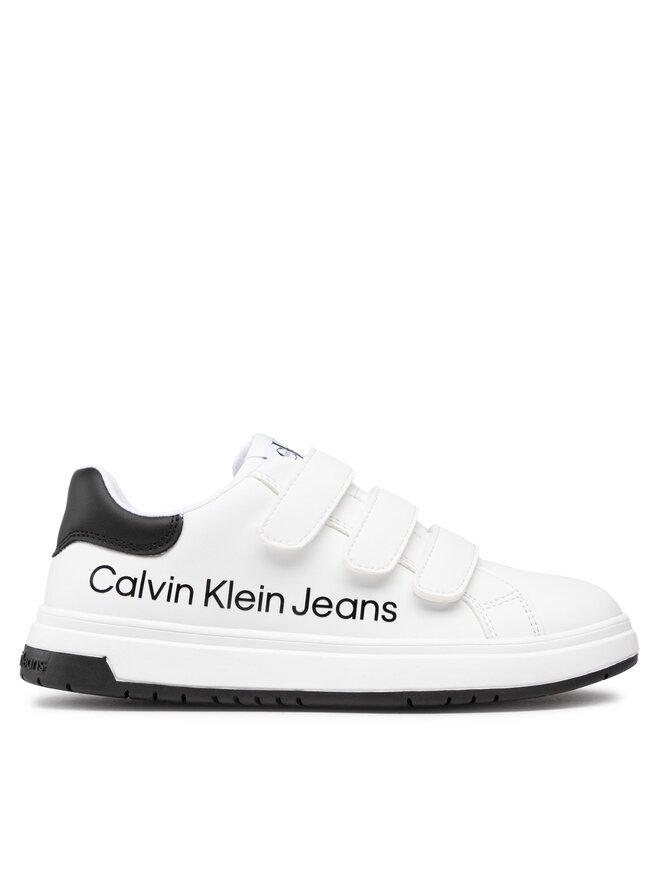 Calvin Klein Jeans Сникърси Calvin Klein Jeans Low Cut Lace-Up Sneaker V3X9-80335-1355 S Бял