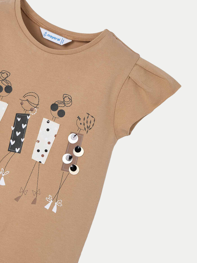 Mayoral Mayoral Футболка 3015 Бежевий Regular Fit