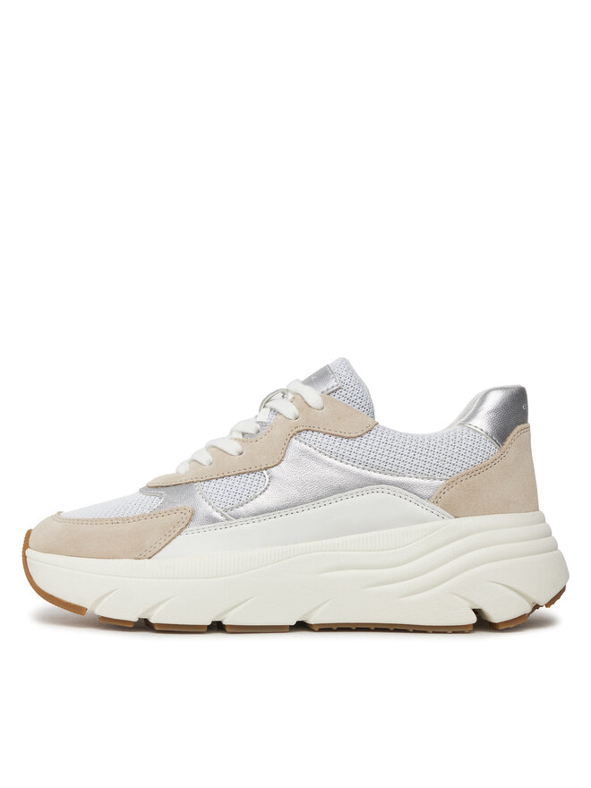 Geox Sneakersy Geox D Diamanta D45UFB 01422 C1ZH6 Bílá