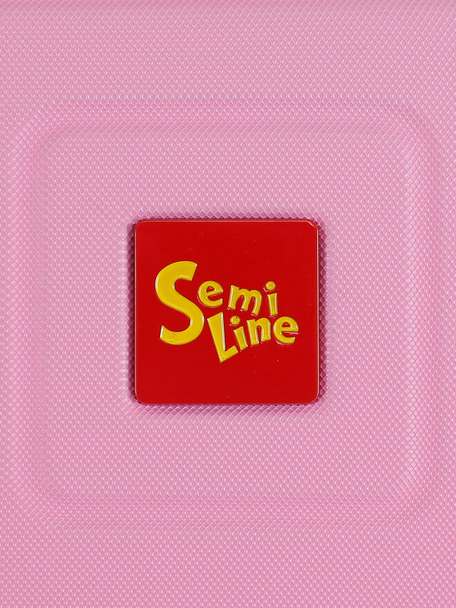 Semi Line Μεσαία Βαλίτσα Semi Line T5941-2 Ροζ