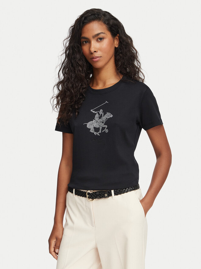 Beverly Hills Polo Club Beverly Hills Polo Club T-Shirt L1608-HR Schwarz Regular Fit
