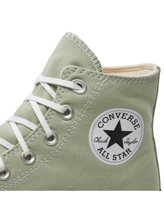 Sneakers aus Stoff Converse Chuck Taylor All Star Lift HI A03541C Grun eschuhe
