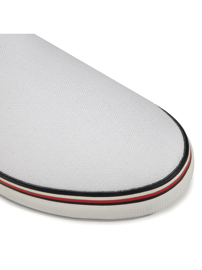 Tommy Jeans Sneakers aus Stoff Tommy Jeans Essential Slip On Sneaker EN0EN00782 Weiß