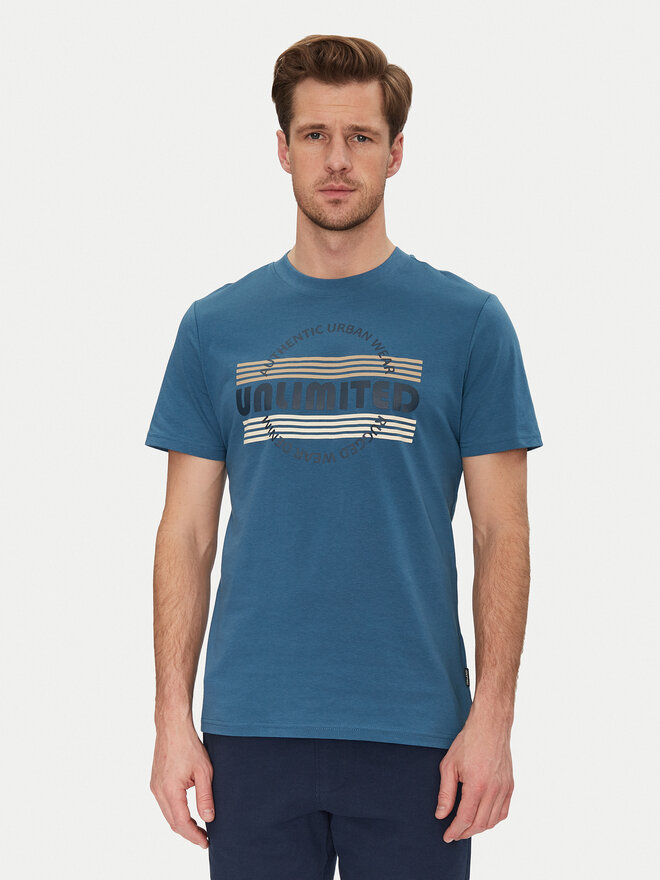 Blend Blend Camiseta 20718276 Azul Regular Fit