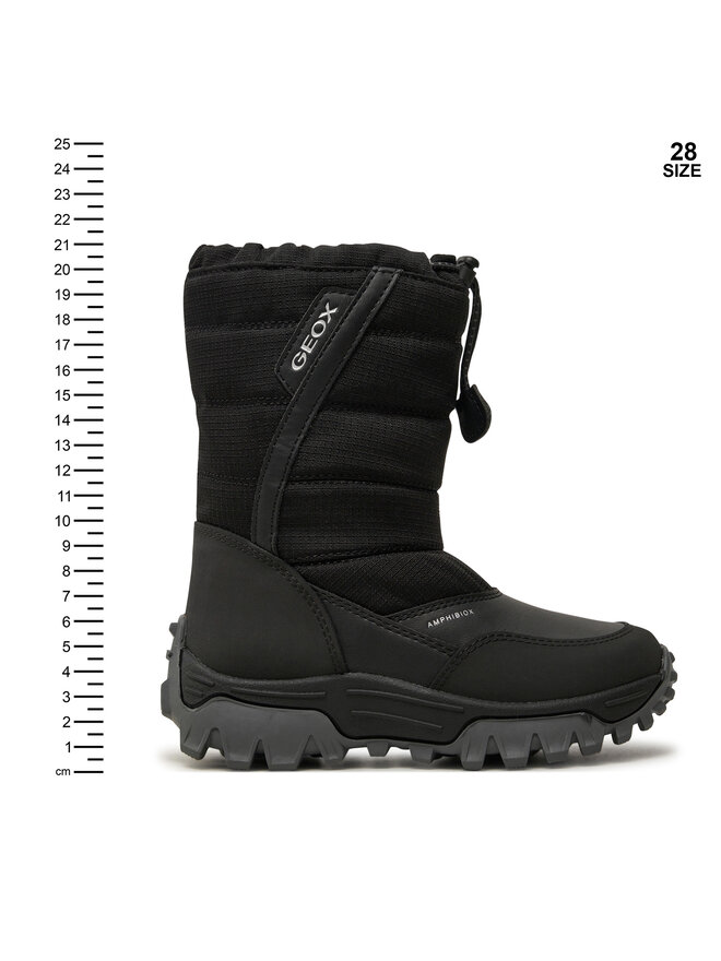 Geox Stivali da neve Geox J Himalaya Boy B Abx J26FRA 0FU54 C9999 S Nero
