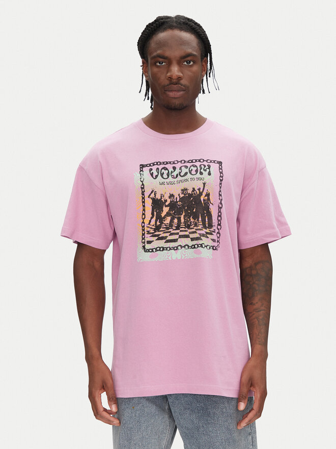 Volcom Volcom Marškinėliai Filip Rygalski A4312506 Rožinė Loose Fit
