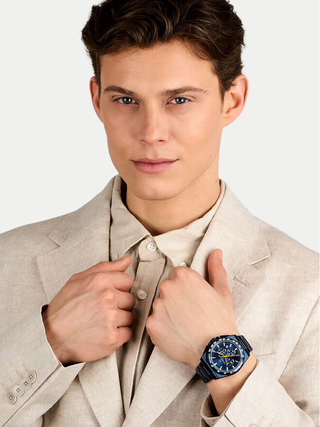 Maserati Karóra Maserati Velocitá Chronograph R8873652008 Sötétkék