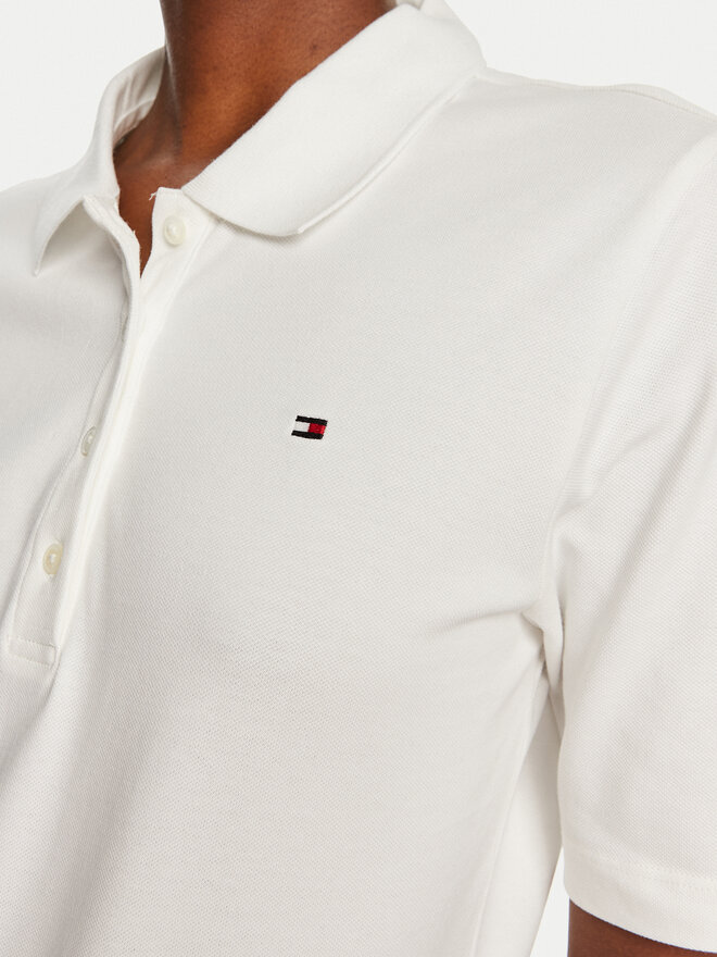 Tommy Hilfiger Tommy Hilfiger Polo 1985 WW0WW43224 Εκρού Regular Fit