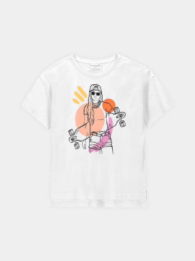 Coccodrillo Coccodrillo Camiseta WC4143202CEJ Blanco Regular Fit