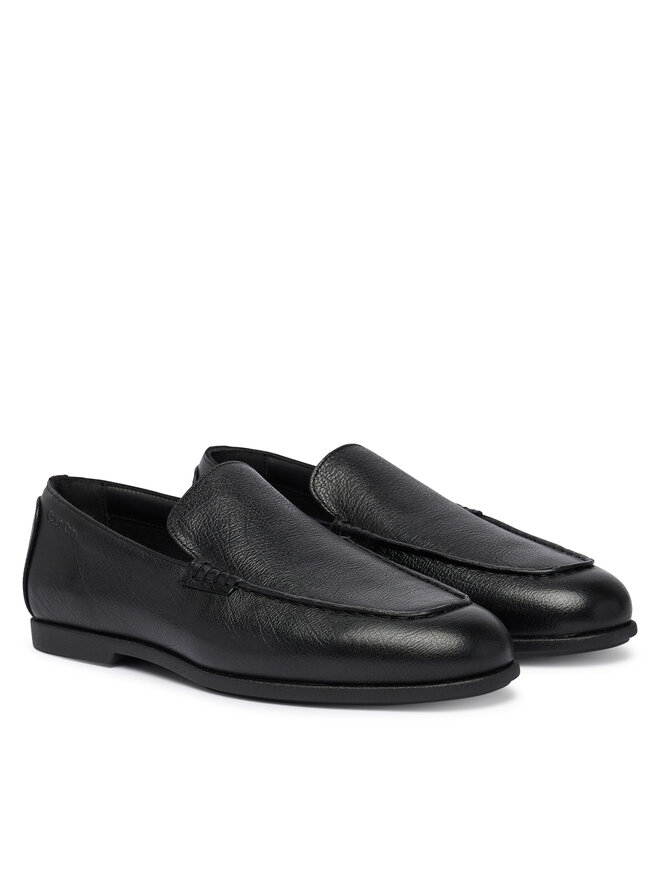 Calvin Klein Slipper Calvin Klein Low Prof Loafer Txt Lth HM0HM02175 Schwarz