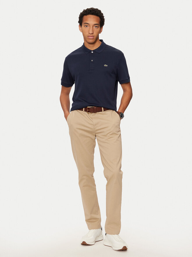 Lacoste Lacoste Polo marškinėliai DH2050 Tamsiai mėlyna Regular Fit
