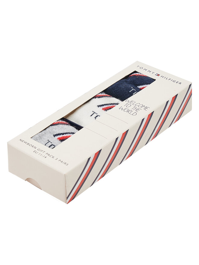 Tommy Hilfiger Комплект 3 чифта дълги чорапи детски Tommy Hilfiger 701220277 Цветен