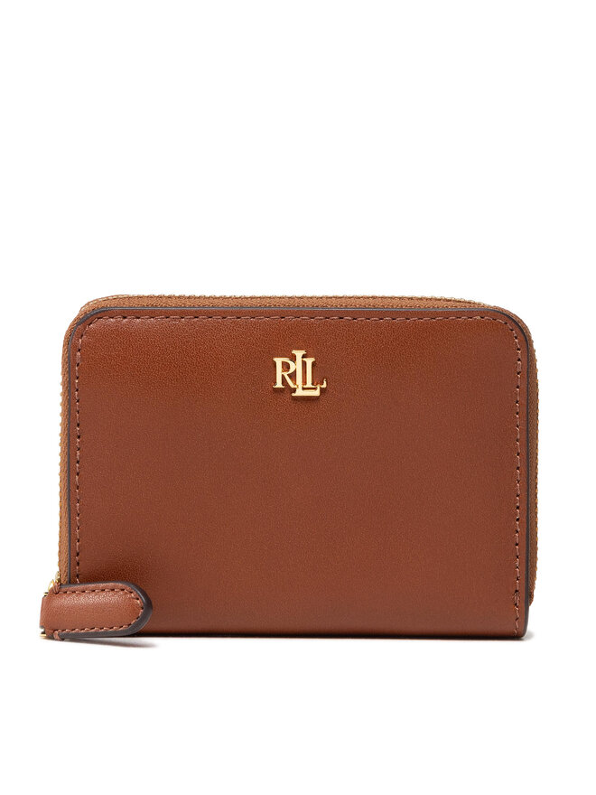 LAUREN RALPH LAUREN Mali ženski novčanik Lauren Ralph Lauren Sm Zip Wllet 432876729004 Smeđa