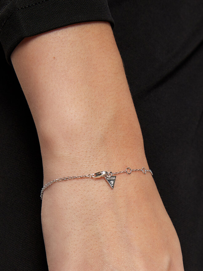 Guess Bransoletka Guess JSBB04 551JW Srebrny