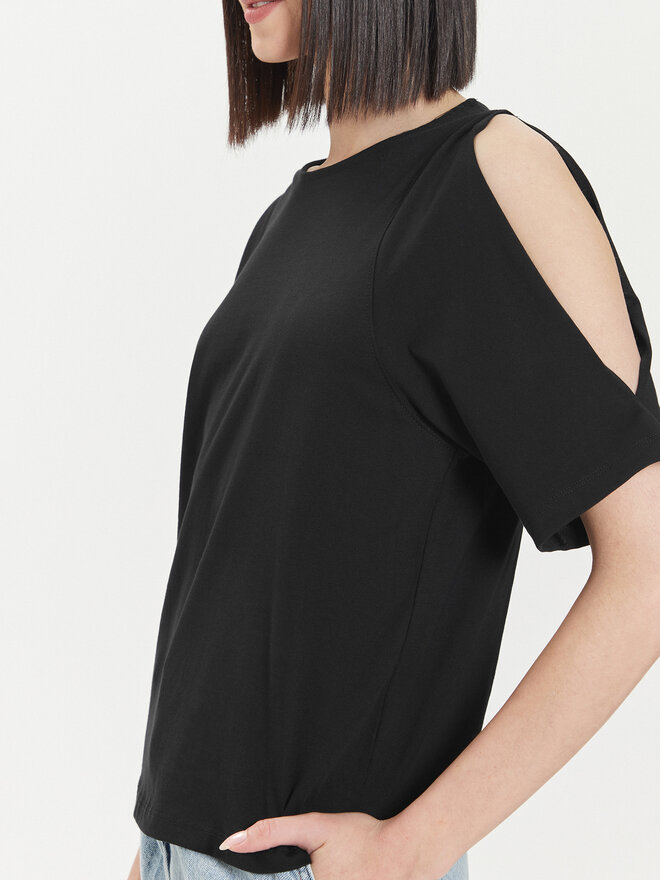 United Colors Of Benetton United Colors Of Benetton Marškinėliai 3BL0D1078 Juoda Regular Fit