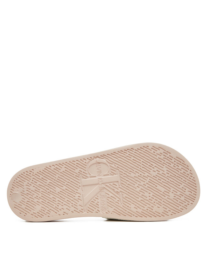 Calvin Klein Jeans Iešļūcenes Calvin Klein Jeans Slide Monogram Co YW0YW00103 Écru
