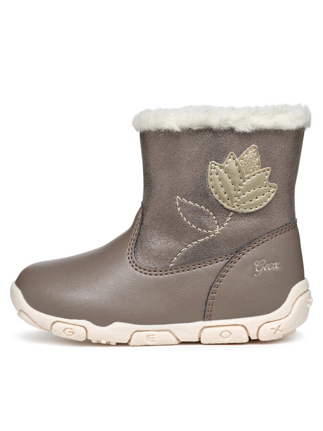 Geox Kozačky Geox B Balu' Girl B362ZA 0BCBL C9006 Šedá