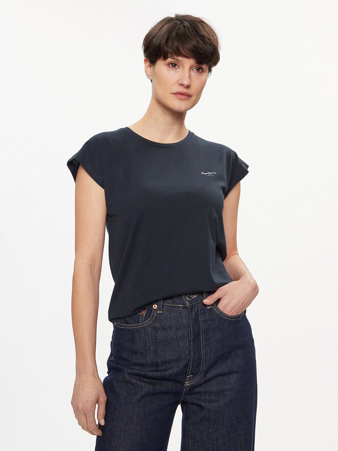 Pepe Jeans Pepe Jeans Marškinėliai Lory PL505853 Tamsiai mėlyna Regular Fit