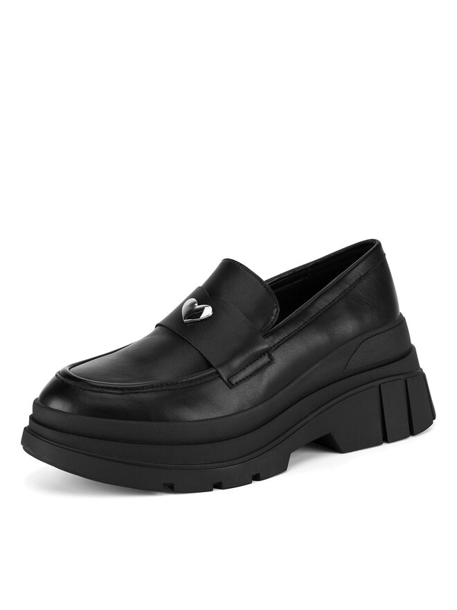 DeeZee Loafersy DeeZee 20253-5B Czarny