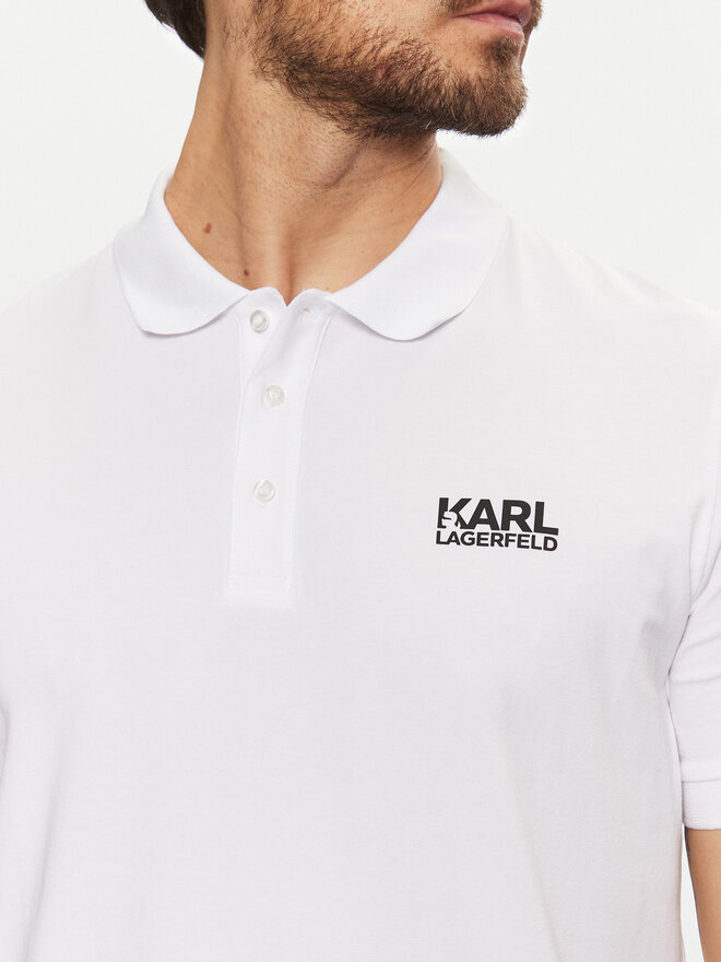 KARL LAGERFELD KARL LAGERFELD Poloshirt 745088 551235 Weiß Regular Fit