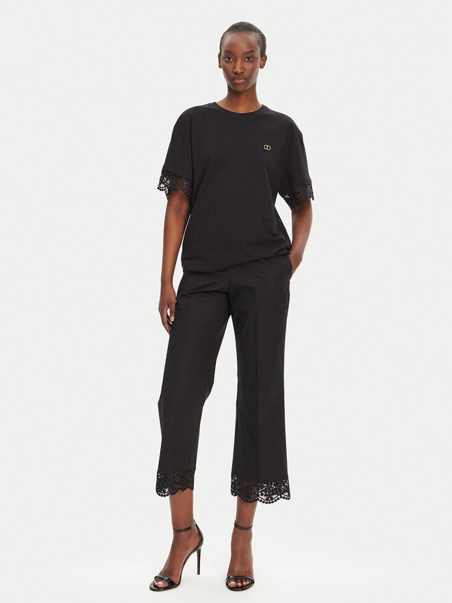 TWINSET TWINSET Camiseta 251TT2410 Negro Relaxed Fit