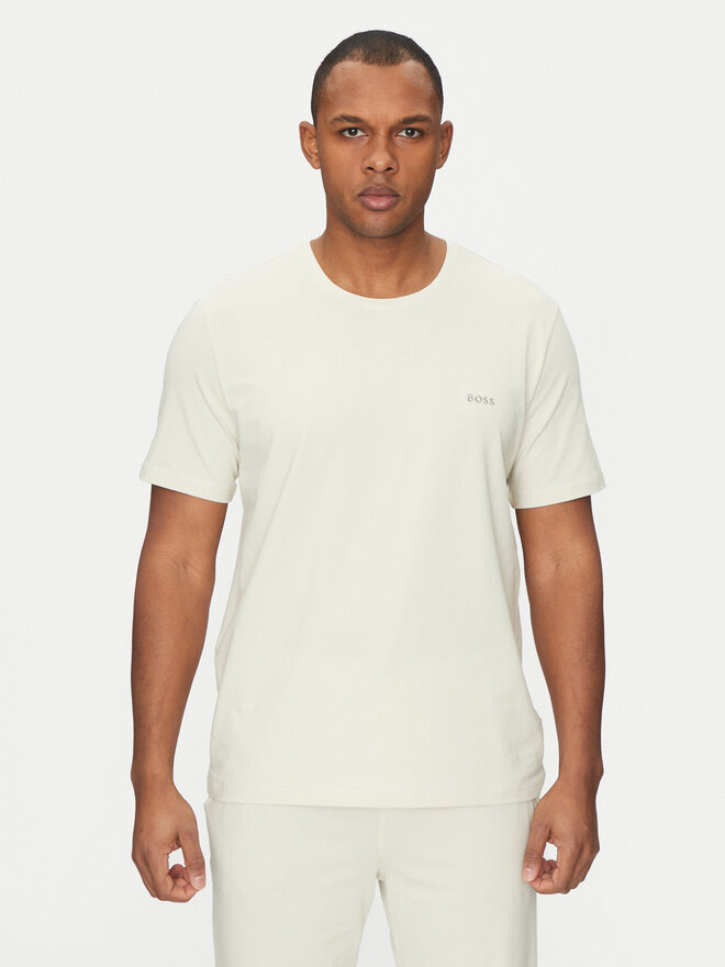 BOSS BOSS Camiseta Mix&Match 50515312 Blanco Regular Fit