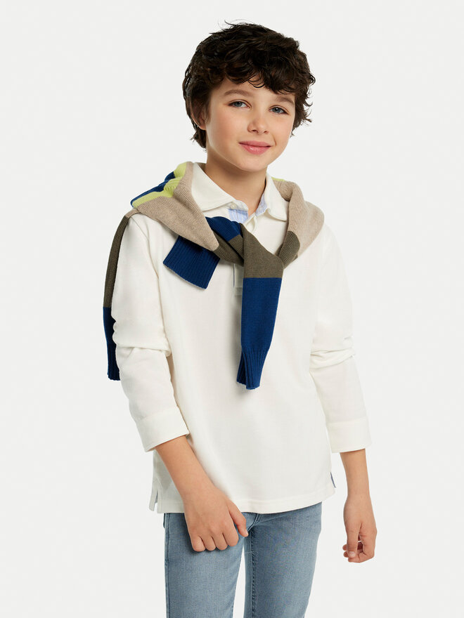Mayoral Mayoral Pólóing 7104 Ekru Regular Fit