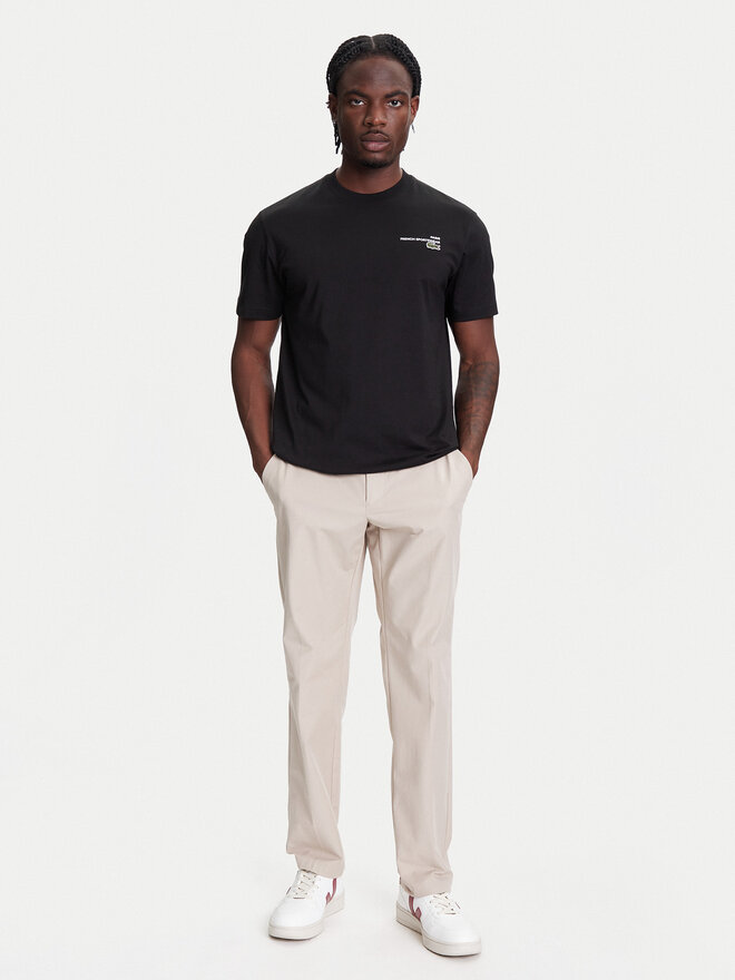 Lacoste Lacoste Marškinėliai TH9880 Juoda Classic Fit