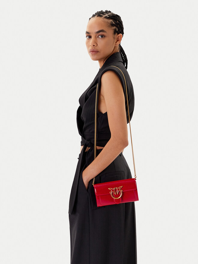 PINKO Kabelka PINKO Love One Wallet C PE25 PLTT 100062 A1UV Červená