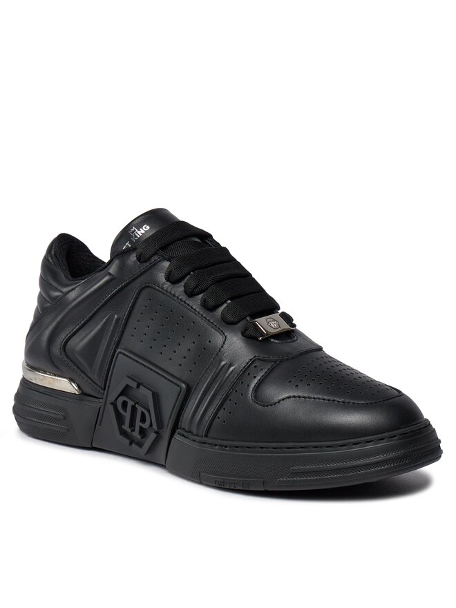 PHILIPP PLEIN Zapatillas PHILIPP PLEIN Leather Lo-Top Sneakers AACS MSC3843 PLE075N Negro