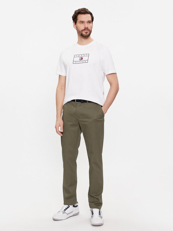 Tommy Hilfiger Tommy Hilfiger Marškinėliai Big Graphic MW0MW34204 Balta Regular Fit