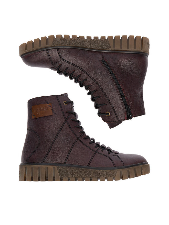 Rieker Schnürschuhe Rieker Y3421-35 Dunkelrot