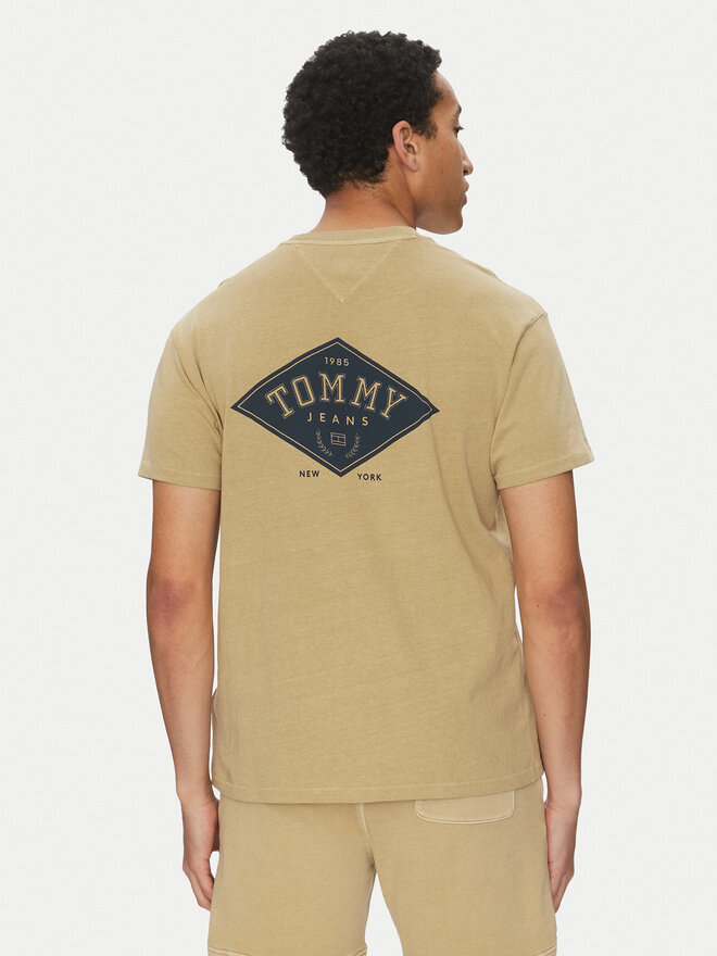 Tommy Jeans Tommy Jeans T-Shirt Varsity DM0DM20806 Μπεζ Relaxed Fit