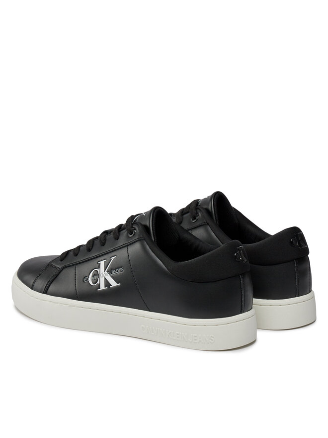 Calvin Klein Jeans Sneakers Calvin Klein Jeans Classic Cupsole Low Laceup Lth YM0YM00864 Negru