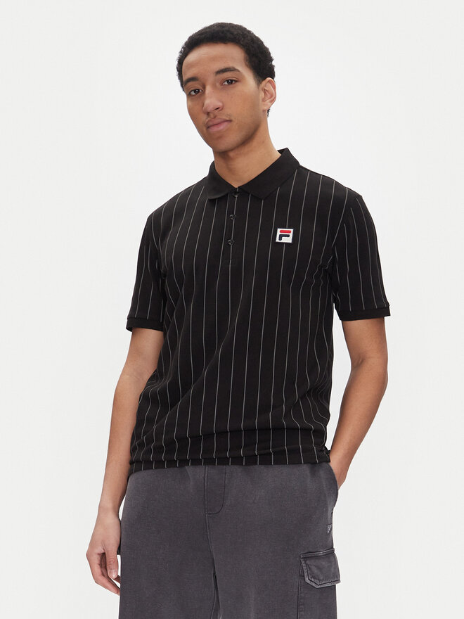 Fila Fila Polo majica Linter FAM0923 Črna Regular Fit