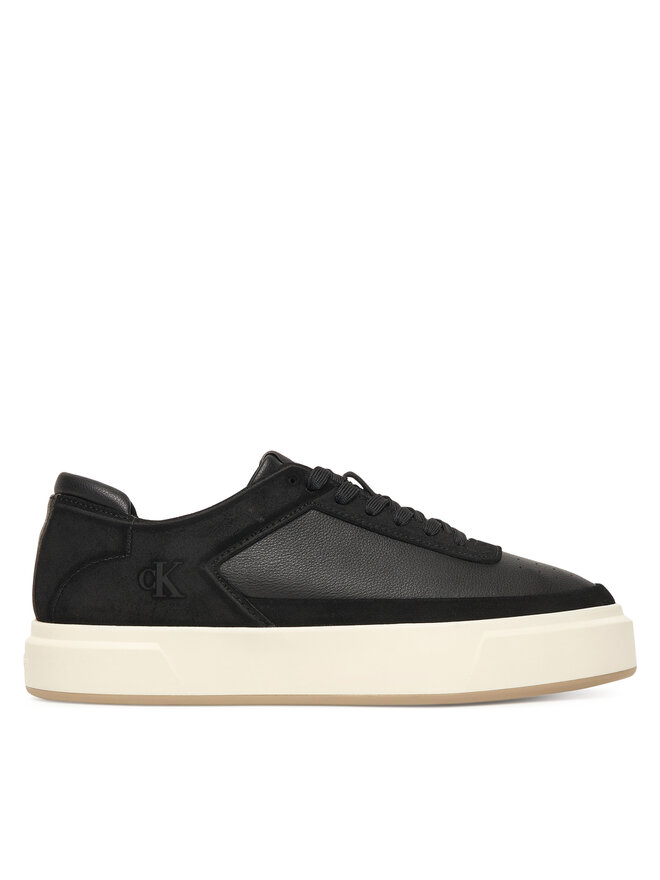 Calvin Klein Superge Calvin Klein Basket Cupsole Laceup Lth-Nu YM0YM01354 Črna