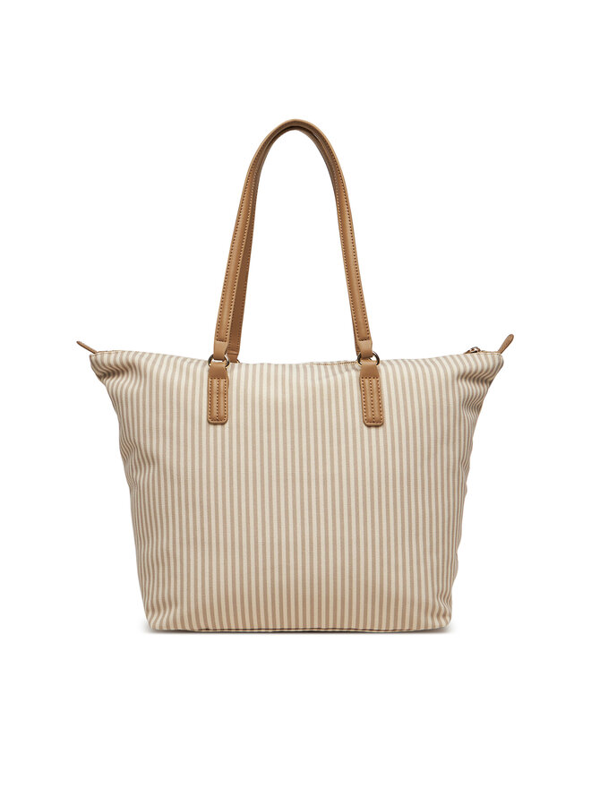 Tommy Hilfiger Torebka Tommy Hilfiger Poppy Summer Tote AW0AW17203 Beżowy