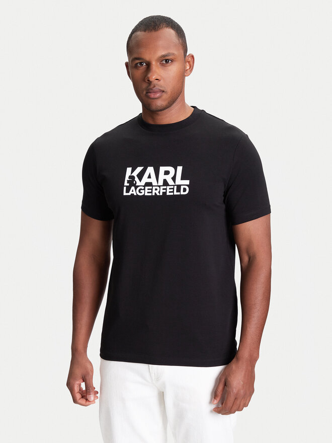 KARL LAGERFELD KARL LAGERFELD Camiseta 755087 553235 Negro Regular Fit