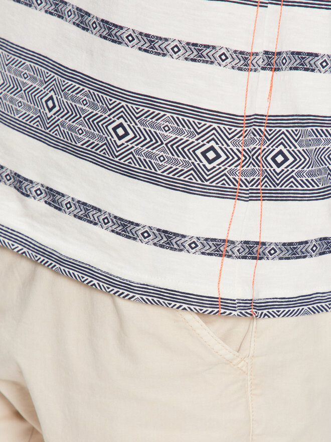 INDICODE INDICODE T-shirt Raffa 40-925 Tamnoplava Regular Fit