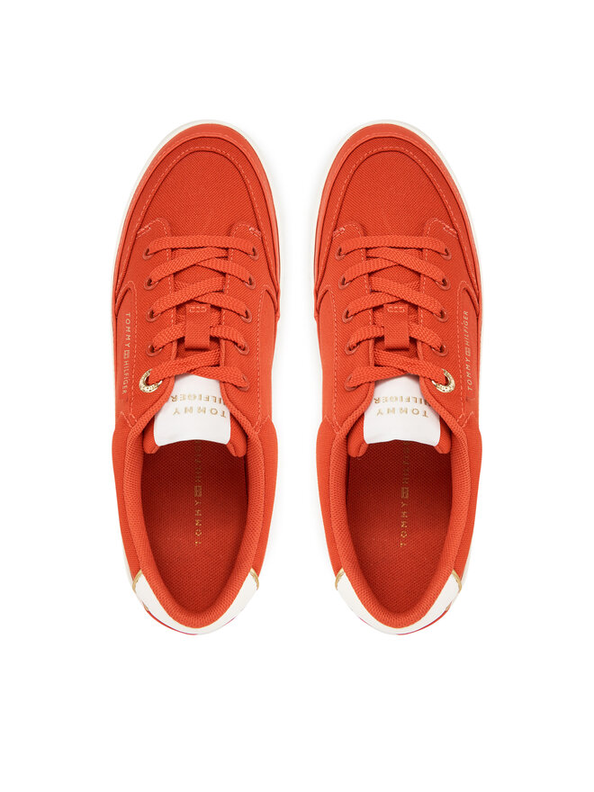 Tommy Hilfiger Sneakers Tommy Hilfiger Essential Vulc Textile Sneaker FW0FW08323 Portocaliu