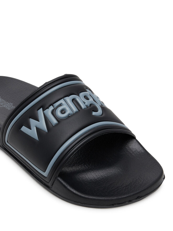 Wrangler Klapki Wrangler Avwewll Silder Men Low 20251042 Czarny