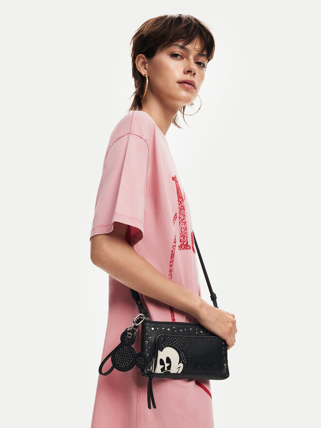 Desigual Veľká dámska peňaženka Desigual 24WAYP35 Čierna