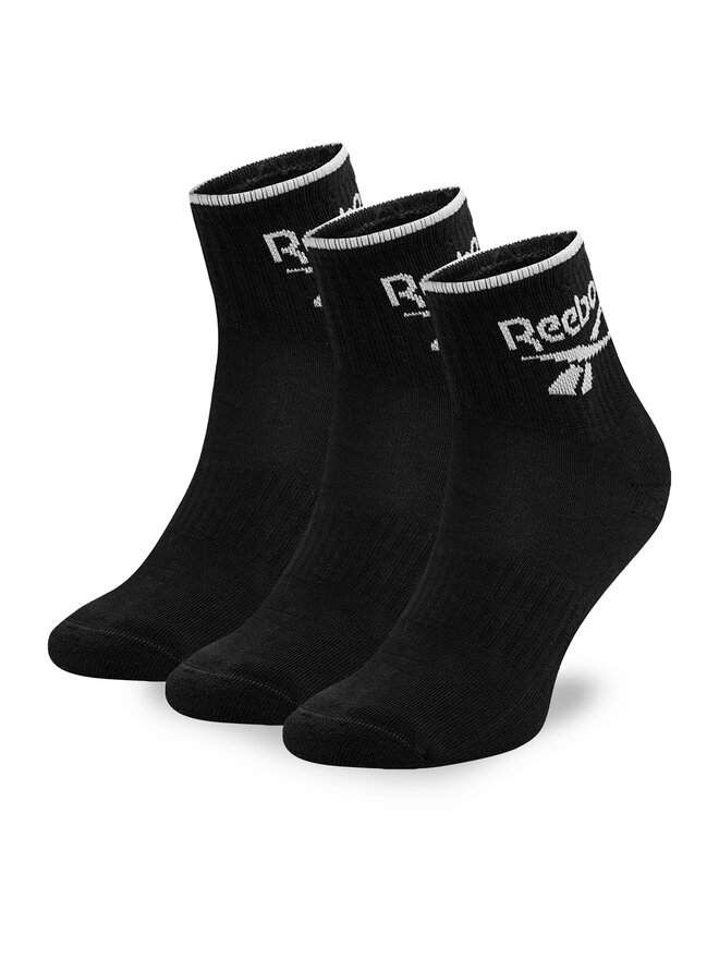 Reebok Sada 3 párů vysokých ponožek unisex Reebok R0362-SS24 (3-pack) Černá