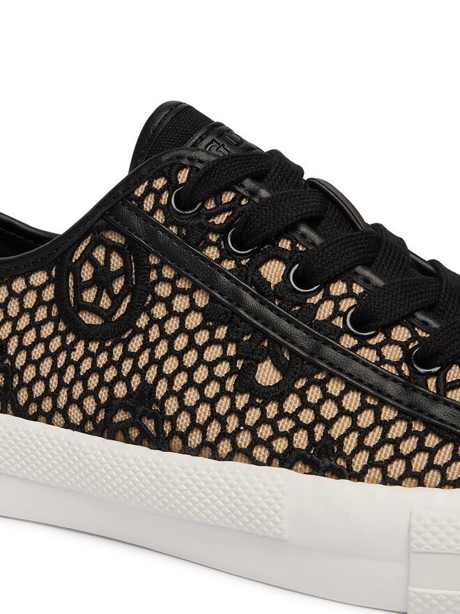 Guess Sneakers aus Stoff Guess FLJCR2 FAP12 Schwarz