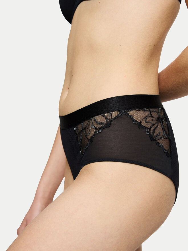 Triumph Triumph Klassischer Damenslip mit hoher Taille Wild Azalea 10219857 Schwarz